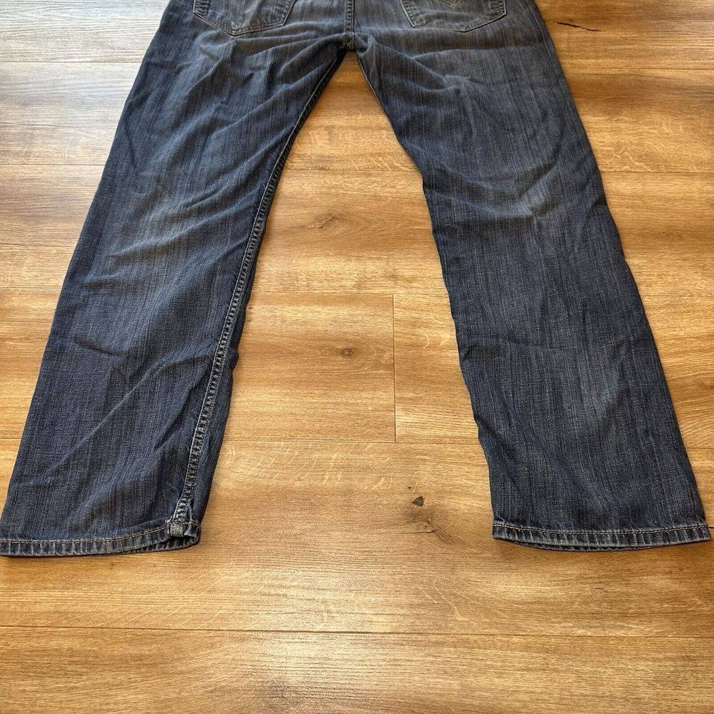 Levis 505 Jeans Mens 33X30 Blue Regular Fit Straight Leg Red Tab Med Wash Denim - Picture 7 of 11